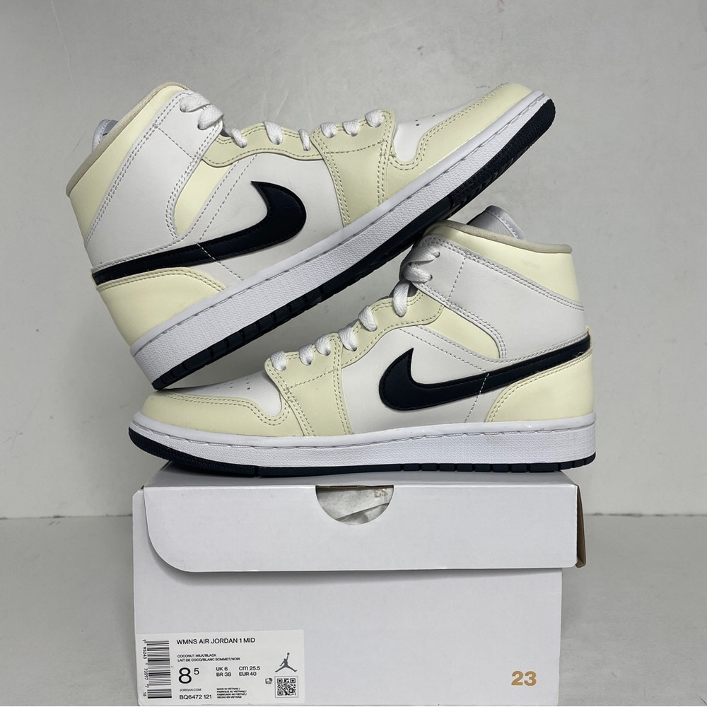 Nike Air Jordan 1 Retro Mid WMNS “Coconut Milk” 2022 - Picture 3 of 4